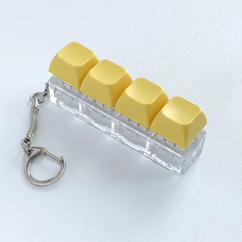 Keychain 4 Tasten Klickbar Bunte Farben