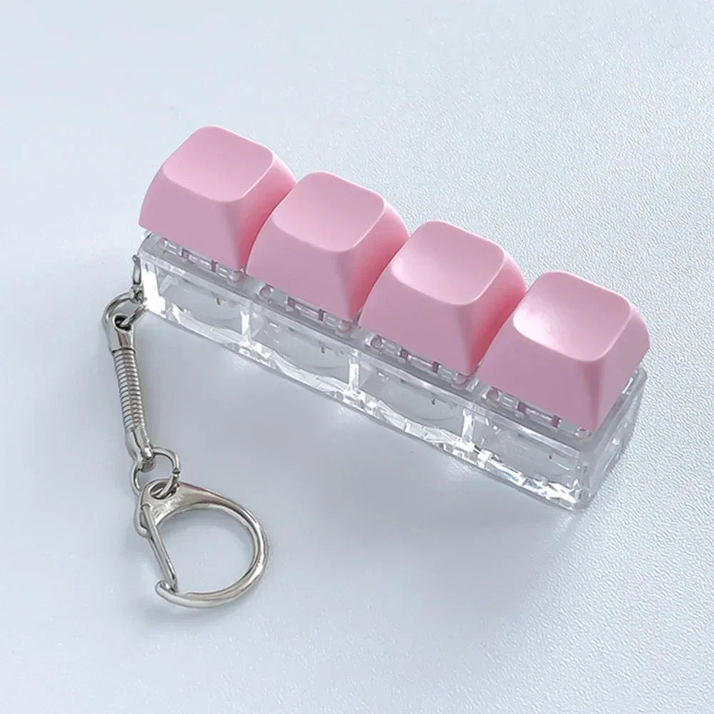 Keychain 4 Tasten Klickbar Bunte Farben