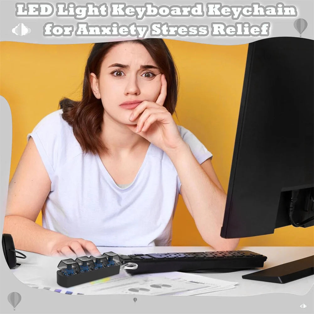 Keychain 4 Tasten Klickbar ohne LED