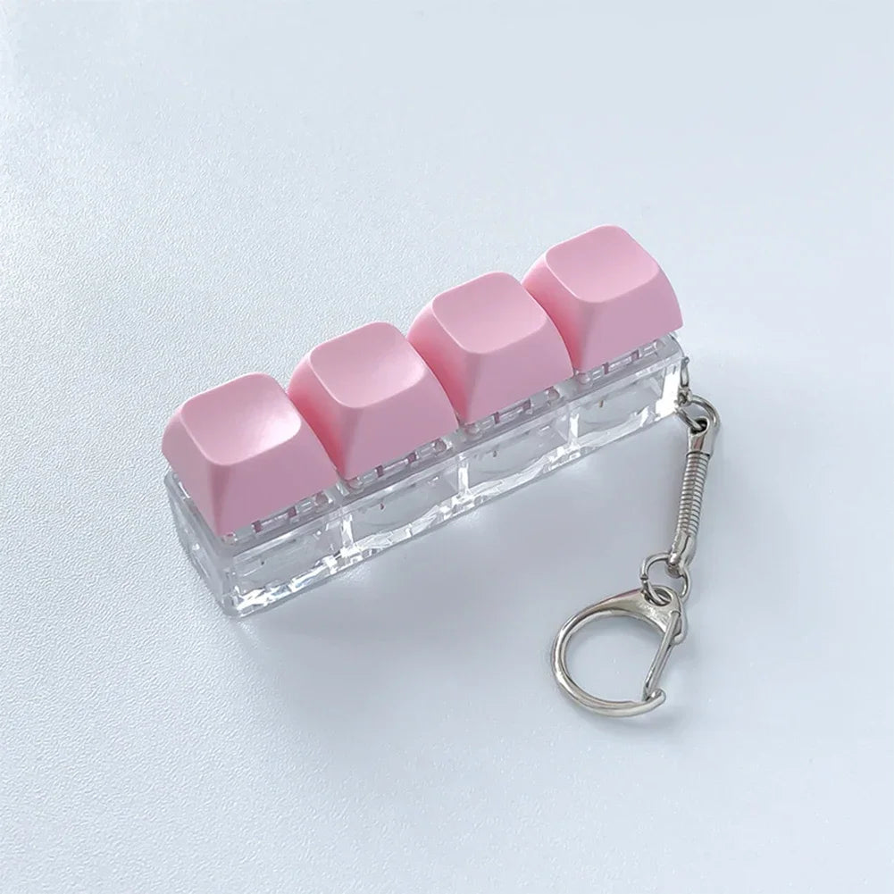 Keychain 4 Tasten Klickbar Bunte Farben