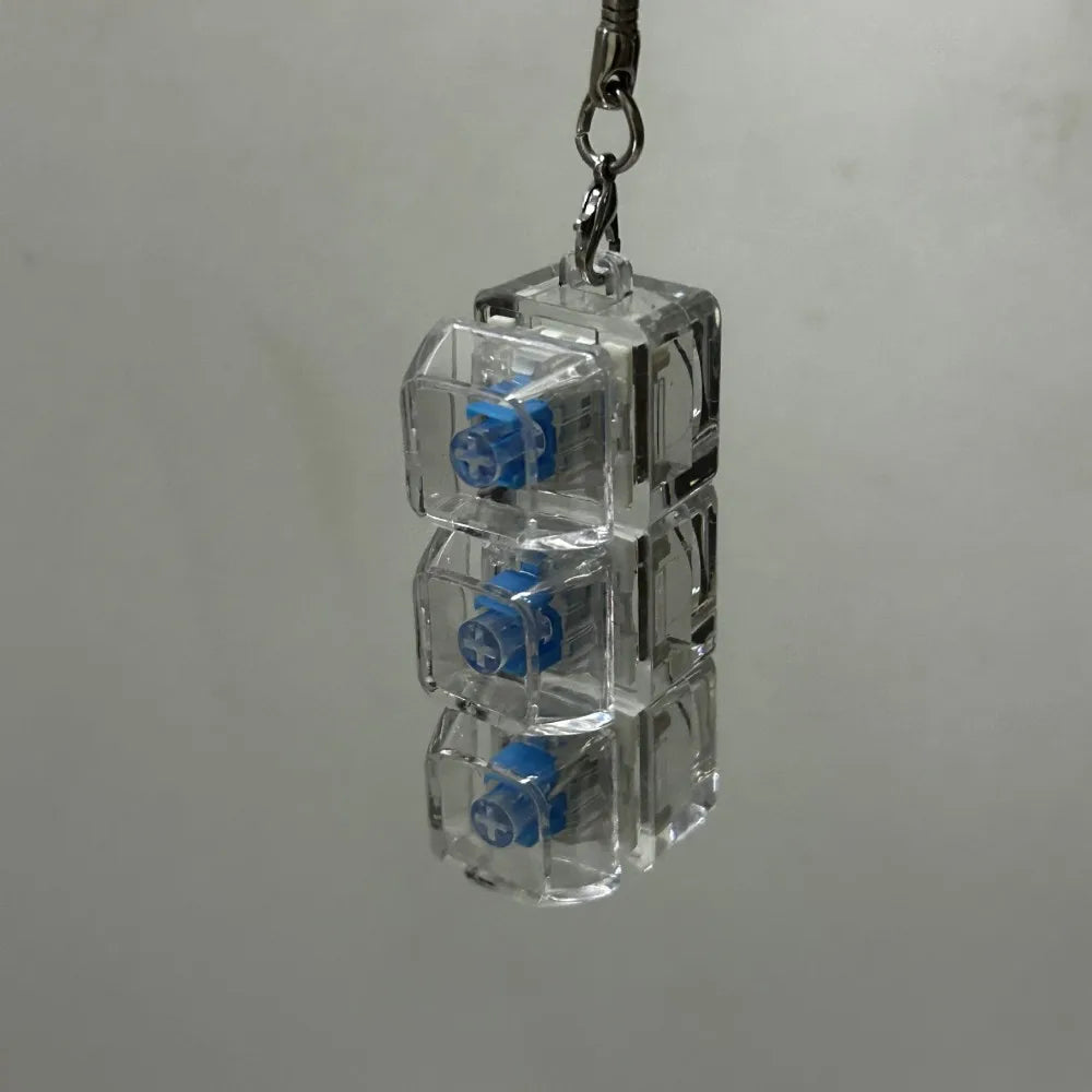 Keychain 3 Tasten Klickbar ohne LED