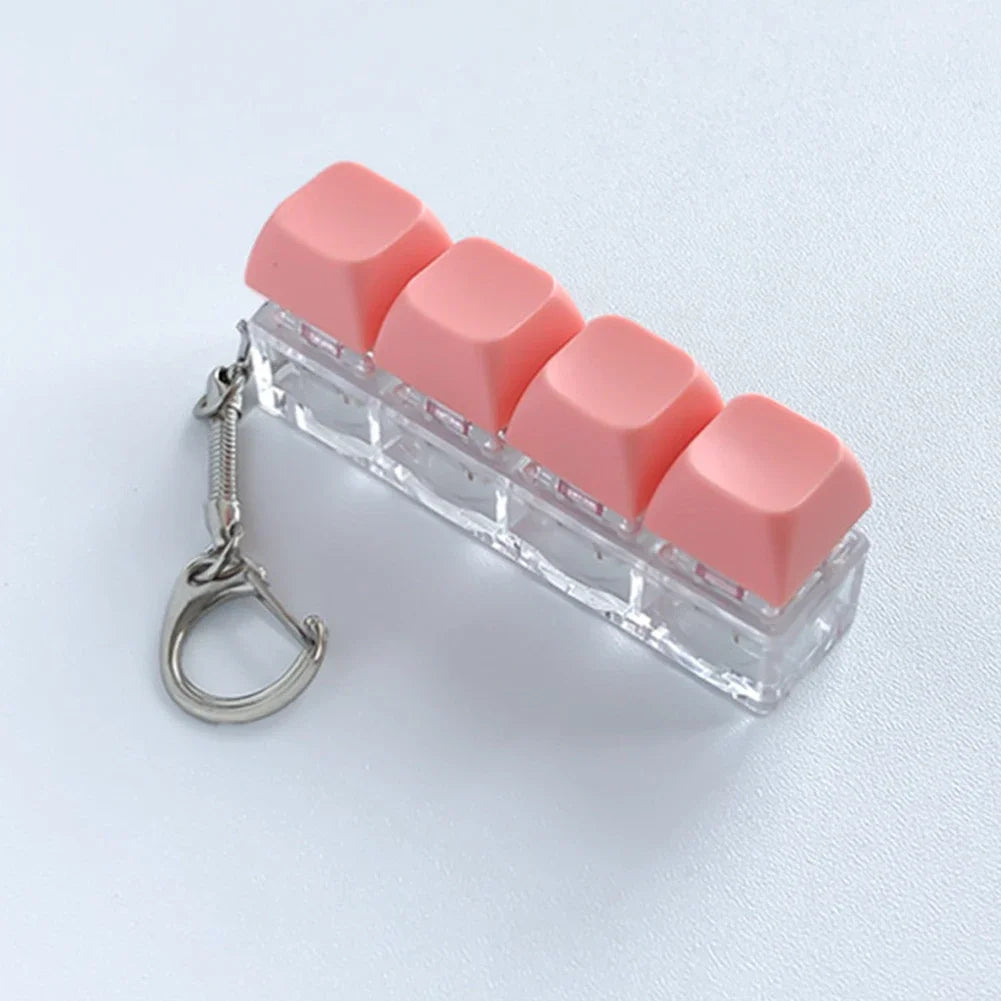 Keychain 4 Tasten Klickbar Bunte Farben